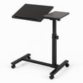 thumbnail image 1 of TOSCARA Adjustable Sit & Stand Desk &ndash; Rolling Laptop Desk with Lockable Wheels, Portable Standing Computer Table for Home Office, Small Space W, 1 of 8