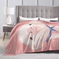 thumbnail image 3 of Cute Pink Piggy Pig Soft Throw Blanket All Season Microplush Warm Blankets Lightweight Tufted Fuzzy Flannel Fleece Throws Blanket for Bed Sofa Couch 50"x40", 3 of 6