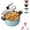 Blue, variant on Multifunctional Large Capacity Non-stick Pressure Cooker, Large Micro Pressure Cooker Pot with Anti-Scalding Handle & Visible Glass Lid for All Stovetops —Ideal for Family Meals and Soups (Orange)