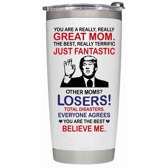 Taza para beber BETHEGIFT Vaso de acero inoxidable de 20 oz, blanco