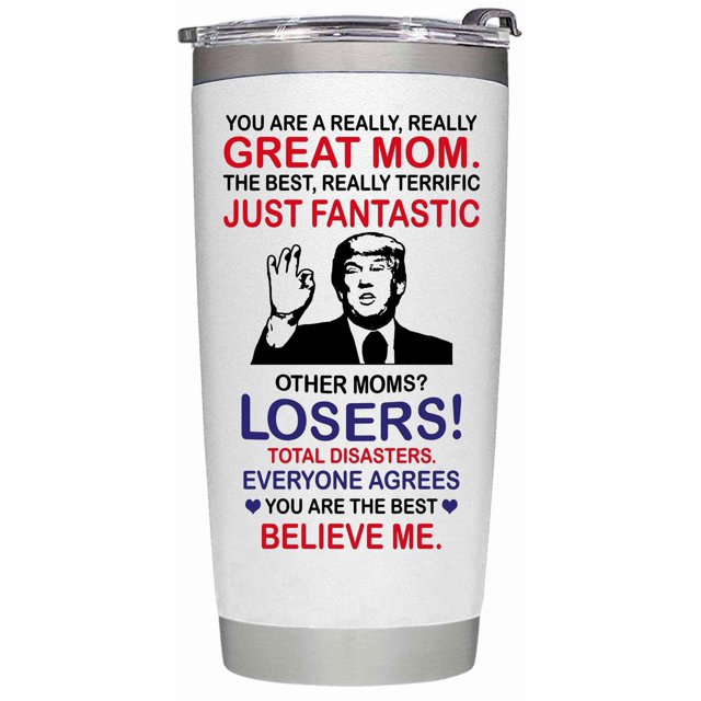 Taza para beber BETHEGIFT Vaso de acero inoxidable de 20 oz, blanco