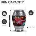 thumbnail image 2 of Yatskia Silver Trumpet at Red Cushion Mini Funeral Keepsake Urn for Ashes Adult Mother and Father, Small Cremation Burial Urns for Human Ashes Adult Female, (Monar Pack of 1, 3 Inch), 2 of 8