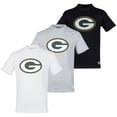 thumbnail image 1 of NFL Paquete de 3 Playeras Green Bay Packers para Hombre, Talla Mediana, 1 of 4