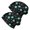 Alien Head and UFO Deep Black Pattern, variant on Alien and UFO Deep Blue Pattern 2 Pack Slouchy Beanie Hat, Warm Winter Skull Cap with Stretchy Fabric & Soft Texture, Stretchy Polyester Gifts for Birthday Christmas Thanksgiving