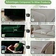 thumbnail image 4 of JERFIT Green Corduroy Modular U-Shaped Sectional Sofa with Deep Seating and Removable Covers, 4 of 9