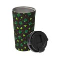 thumbnail image 2 of Uemuo St. Patrick's Day8 Print Carry Insulated Coffee Mug, Travel Mug with Hidden Handle, Insulated Coffee Flask, Leak-proof Travel Mug Insulated Mug for Office, 2 of 8