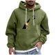 thumbnail image 2 of Sudadera con capucha para hombre, estilo casual, con cuello redondo, estampado, manga larga, blusa de poliéster, 2 of 5