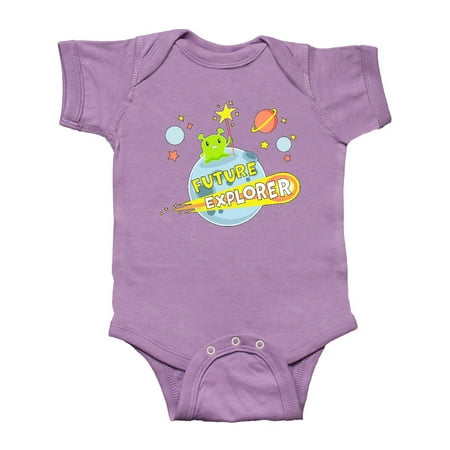 

Inktastic Future Explorer Alien in Outer Space Gift Baby Boy or Baby Girl Bodysuit