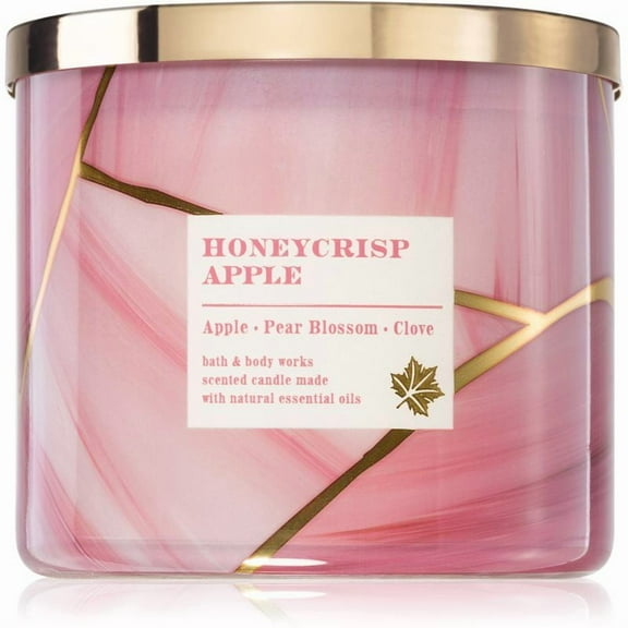 Bath and Body Works Honeycrisp Apple Scented 3-Wick Candle (14.5 oz / 411 g)