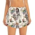thumbnail image 2 of KLL Flying Butterflies-1 Pattern Shorts Women,Athletic Shorts High Waisted Running Shorts Pocket Sporty Short Gym Elastic Workout Shorts-Medium, 2 of 7