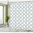 thumbnail image 5 of Ambesonne Damask Shower Curtain, Vintage Retro, 69"Wx84"L, Marigold Blue, 5 of 5