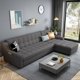 thumbnail image 4 of modern black fancy sofas beds stretch storage cute modular lazzy folding living room sofas foldable lounge divano home furniture My Lux Decor Round, 4 of 14