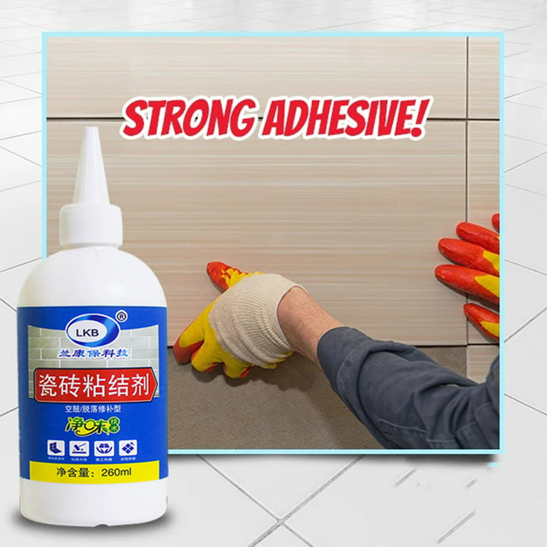 Veki Adhesive Heavy Tile Bonded Tile Loose Glue Glue Duty Easy Tools & Home  Improvement Color Remover for Clothes 