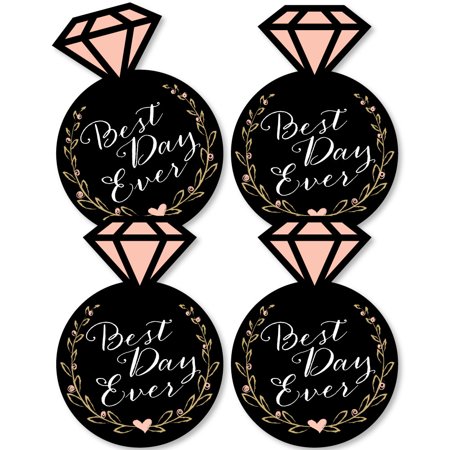 Best Day Ever - Ring Decorations DIY Bridal Shower Party Essentials - Set of (The Best Ever Ring Bearer)
