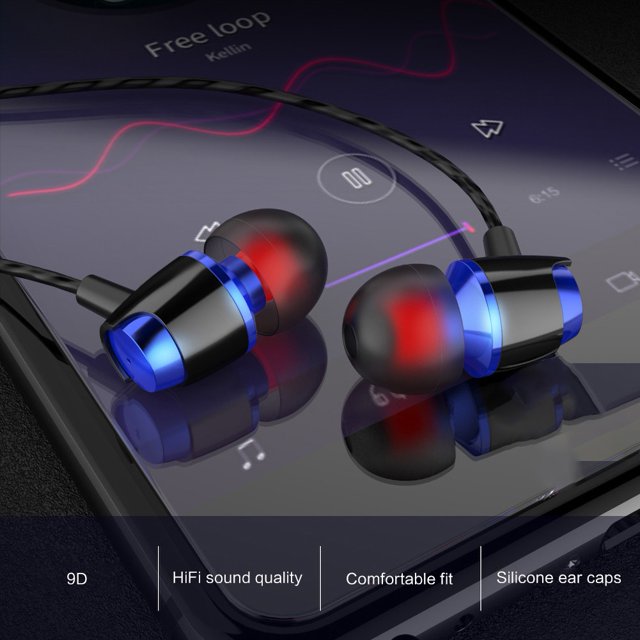 Twowood auricular Bobina de doble movimiento de 4 núcleos en oído, hifi, auriculares con cable, auriculares, auriculares, auriculares.