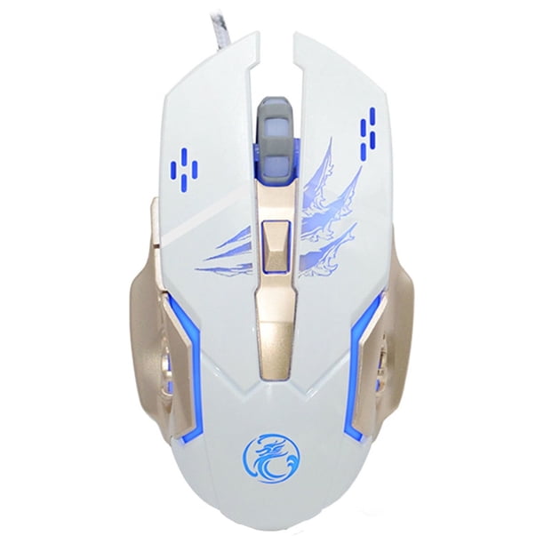 Ratón mecánico con cable Pisexur A8 para juegos de deportes electrónicos, lámpara de respiración controlable de cuatro colores, programación de macros personalizada de 6 teclas, ajuste de velocidad v