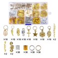 thumbnail image 2 of 206pcs Dreadlocks Hair Jewelry Rings DIY Alloy Metal Golden Silver Braid Hair Ring Accessories, 2 of 4