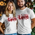 thumbnail image 3 of Camisetas gráficas informales de manga corta con texto de amor de San Valentín para hombre, 3 of 8