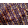 thumbnail image 4 of oneOone Silk Tabby Fabric Leaves & Floral Block Print Fabric By Yard 42 Inch Wide, 4 of 5