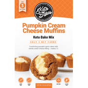 Keto Pumpkin Cream Cheese Muffin Bake Mix, Fast & Easy, Low Carb