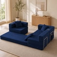 thumbnail image 6 of Leumius 108" Modular Sectional Sofa with L-Shape Chaise, Boneless Cloud Couch with Deep Seat for Living Room, Bedroom Blue, 6 of 9