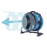 XPOWER 1/4 HP 2100 CFM Variable Speed Sealed Motor Ventilation Axial Air Mover - Blue
