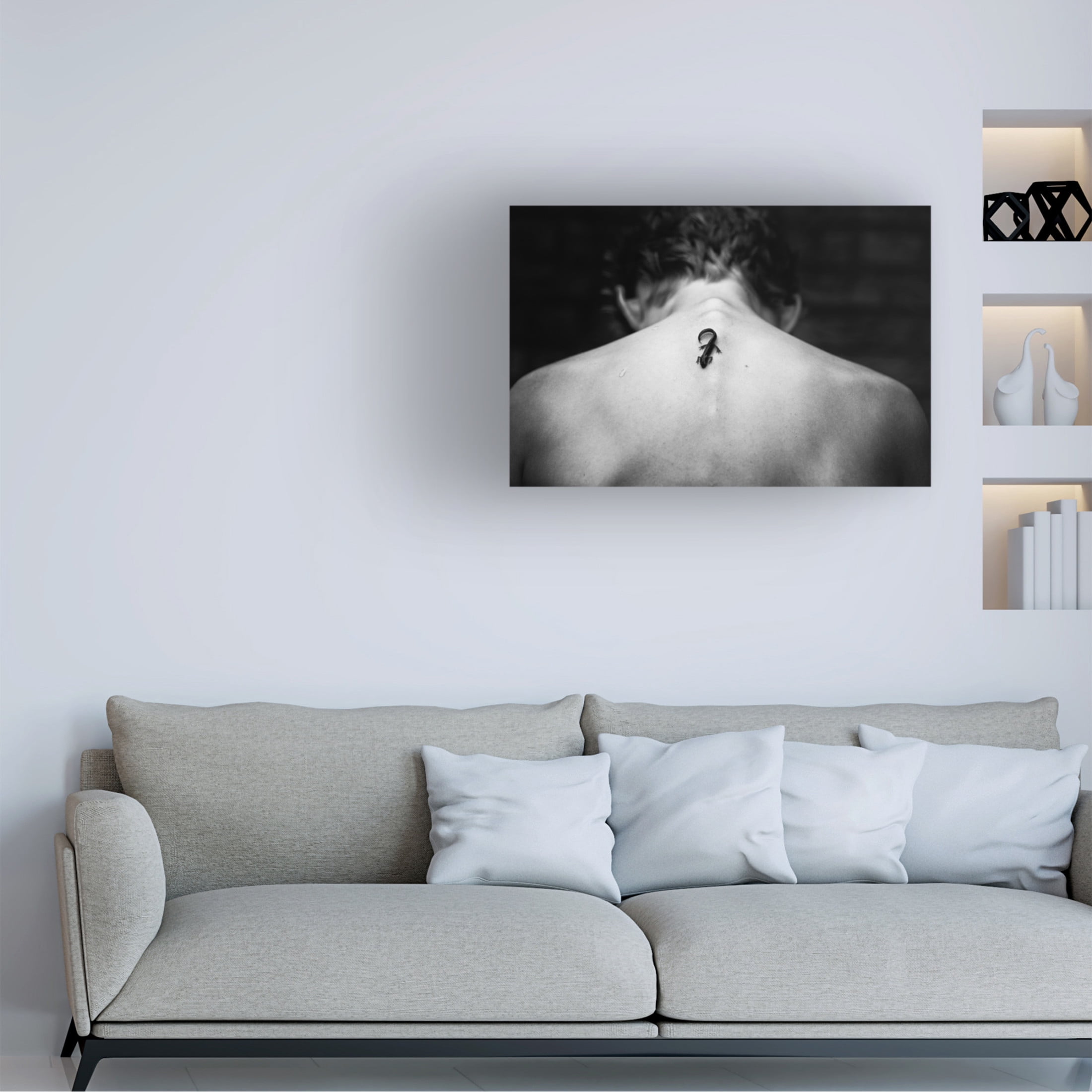 Canvas Wall Art - Mirjam Delrue 'Tattoo Want To Be' Wall Art for Living Room, Bedroom, or Office D?cor by Trademark Fine Art - 19 x 12 Inches