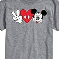 thumbnail image 3 of Mickey & Friends - Peace Love Mickey - Men's Short Sleeve Graphic T-Shirt, 3 of 5