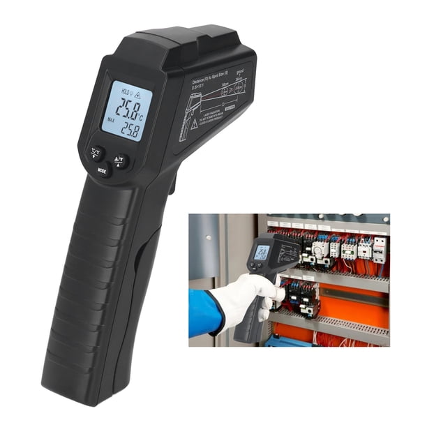 Pistola de temperatura digital sin contacto termómetro láser de mayor precisión Resistencia al desgaste Amplia aplicación para equipos industriales para electricidad en el ANGGREK Otros