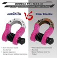 thumbnail image 5 of AUTMATCH Shackles 3/4" D Ring Shackle (2 Pack) 68,000Ibs Break Strength with 7/8" Screw Pin and Shackle Isolator &, 5 of 5