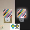 thumbnail image 2 of Yayeee LED Plug in Night Light for The Home with Auto Dusk to Dawn Light Sensors, 2 Pack, Color Striped, 2 of 6