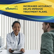 breathewell® Lung Performance Peak Flow Meter Handheld Medical Device, Measures Peak Expiratory Flow (PEF) Rate, Measure Lung Performance, Record Readings Using Included Paper Log, Three Zone markers