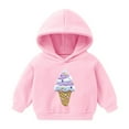 thumbnail image 2 of Avtoify Girls Hoodies Casual, Toddler Girls Fall Clothes, toddler Boys and Girls Hooded Sweatshirt, Children's Casual Heart Print Hoodie, Gift, 2 of 6