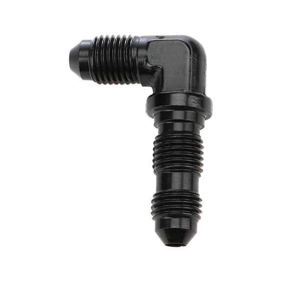 Allstar Performance ALL49621 4AN 90 deg Bulkhead Fuel Fitting, Black