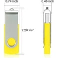 thumbnail image 3 of Paquete de 10 unidades flash USB 2.0, unidad de memoria USB, paquete a granel, memoria giratoria, almacenamiento plegable, unidad de salto, unidad Zip-buena, 3 of 5