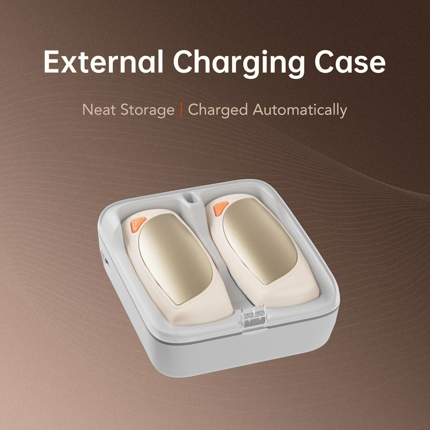 Hand Warmers Rechargeable 2 Packs, Double Sided Heating with AI Charging Case, 14000mAh Electric Hand Warmer Long Lasting, Portable Heater Gifts for Christmas,Outdoor,Camping,Hunting Gear