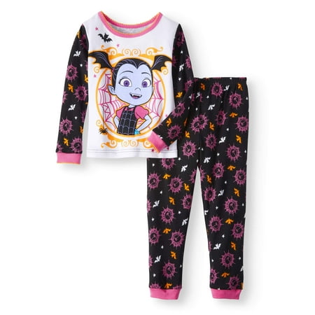 Halloween Glow-in-the-Dark Cotton Tight Fit Pajamas, 2-piece Set (Toddler Girls)