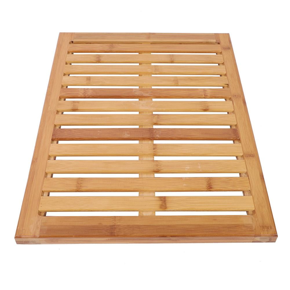 Greensen Anti Skid Bathtub Mat Bamboo Strip Shower Floor