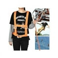 thumbnail image 2 of Climbing Safety Harness, Full Body Gear With Shock Absorbing Lanyard And Waist Padding Breathable Mesh For Indoor Climbing, Rock Climbing, Outward Climbing (Small Buckle), 2 of 5