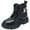 Black, variant on Gvdentm Boots Toddler Girls Lining Knee High Winter Motorcycle Riding Boots Toddler/Little Kid/Big Kid(Black,11)