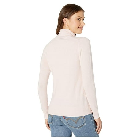 Pendleton Merino/Cashmere Turtleneck Chintz Rose