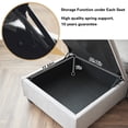 thumbnail image 4 of Modular Loveseat with Storage Chaise Sectional Sofa for Small Spaces with USB Charging Station Ports for Small Space Storage Seat L-Shaped Modern Fabric 2 Pillows, 4 of 9