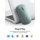 thumbnail image 4 of Ratón Inalámbrico UGREEN Verde Bluetooth y USB Silencioso hasta 4000 dpi, 4 of 7