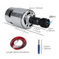 thumbnail image 4 of 775 Air Cooled Spindle Motor With ER11 Nut DC Motor Electric Machinery 12V Extension Rod For CNC Engraver+ 3.175mm Cutter ,Easy to Install, 4 of 6