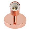 thumbnail image 3 of Base de lámpara de pared E27 E26, casquillo de bombilla de decoración de hierro ajustable de 180 grados hacia arriba y hacia abajo para dormitorio, sala de estar, oro rosa, 3 of 14