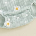 thumbnail image 6 of gdxvjhbj Spring Baby Girl Clothes Baby Girls Flexy Soft Fine Short Sleeve Bodysuit 0 3 6 9 12 18 24 Months (Light Green,6-12 Months), 6 of 8