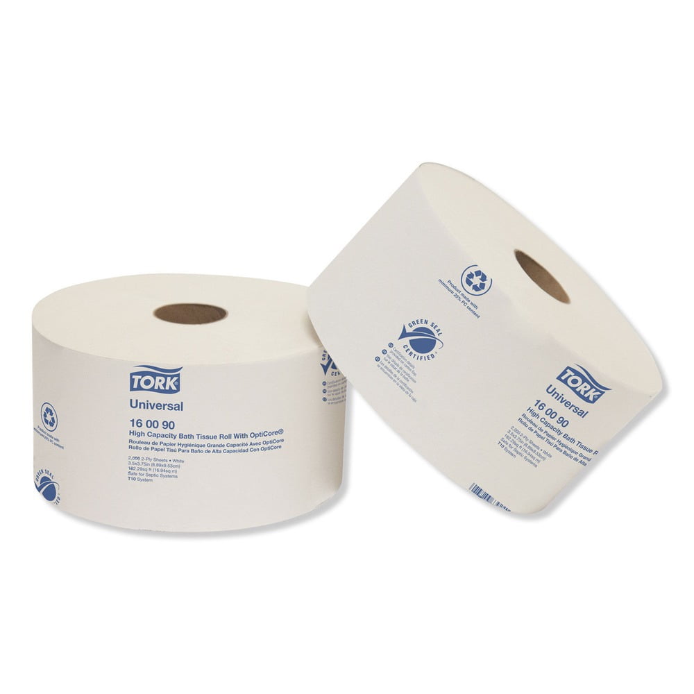 Universal 2-Ply Septic Safe High Capacity Bath Tissue w/OptiCore - White (12/Carton)
