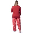 thumbnail image 6 of Fruit of the Loom Women's Beyond Soft Long Sleeve Top & Fleece Bottom Pajama Set, Sizes S-4X, 6 of 9