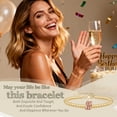thumbnail image 7 of 30th Birthday Gifts for Women Gold Ring Bracelet Birthday Gifts for Mom Daughter Grandma Sister Friends Coworker, 7 of 7