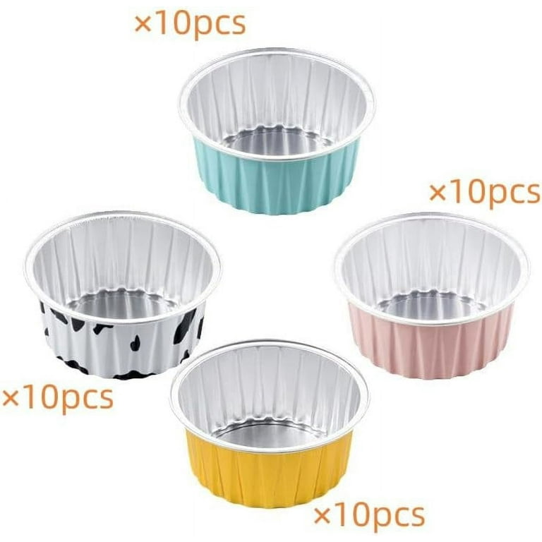 40PCS Baking Cups Mini Dessert Cups Without Labels, DIY Air Fryer